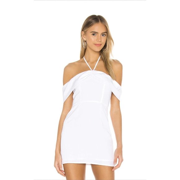 superdown Eliza Off Shoulder Dress White - Picture 3 of 4